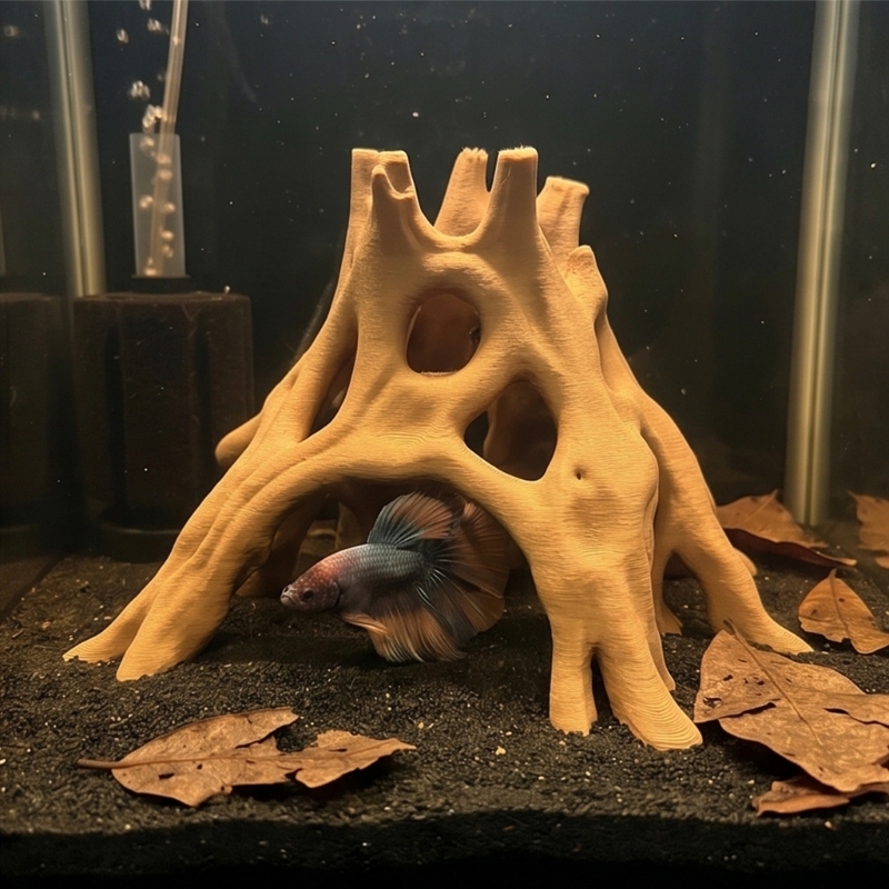 Planted Aquarium With Driftwood - Rễ Tự Nhiên Hang Động Nơi