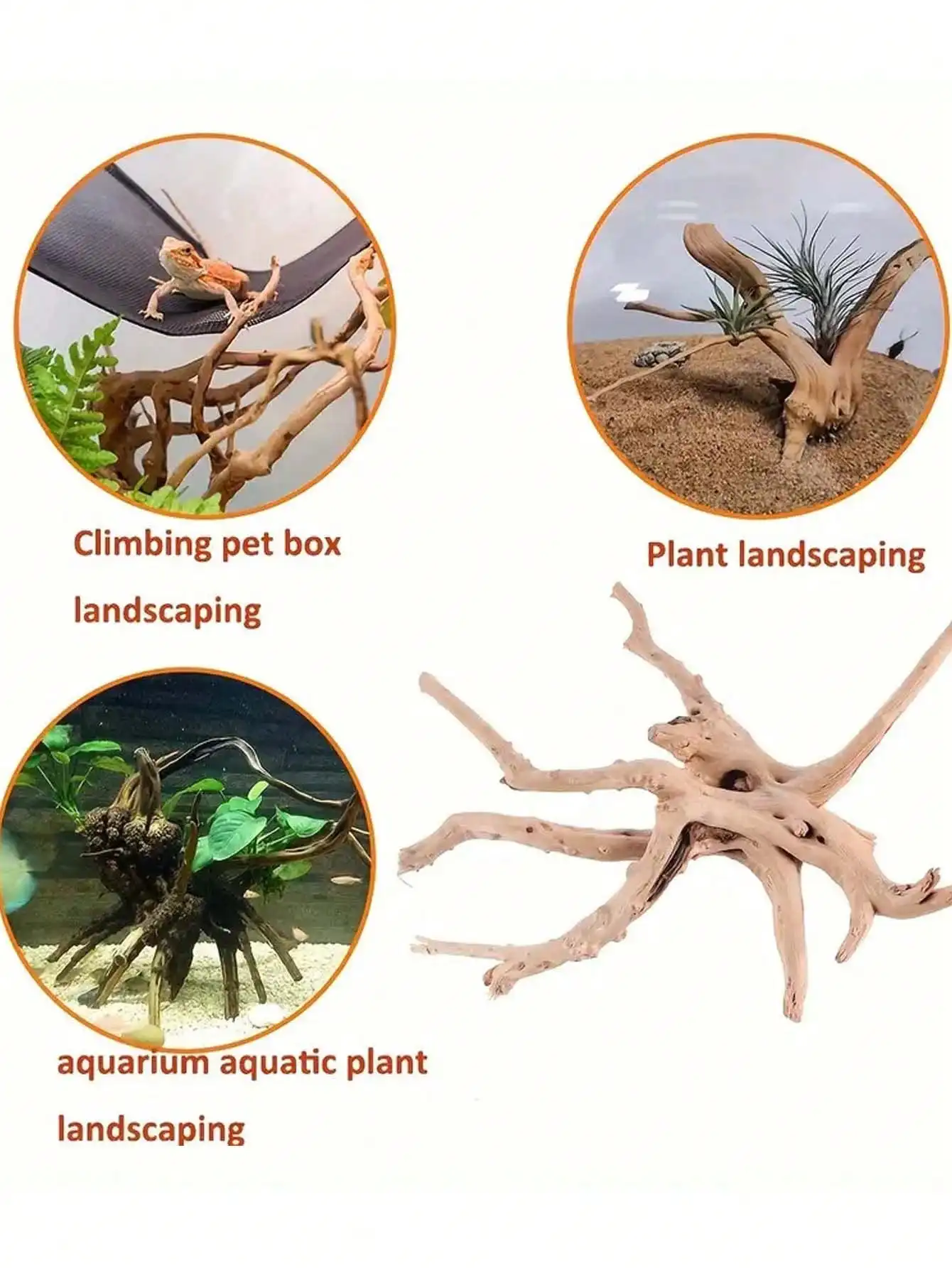New Natural Small Tree Trunk D - đánh giá và giá Planted Aquarium With Driftwood
