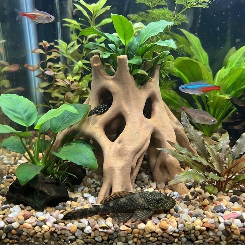 Thân Cây Gỗ Lũa Bể Cá Gỗ Trôi  - đánh giá và giá Planted Aquarium With Driftwood