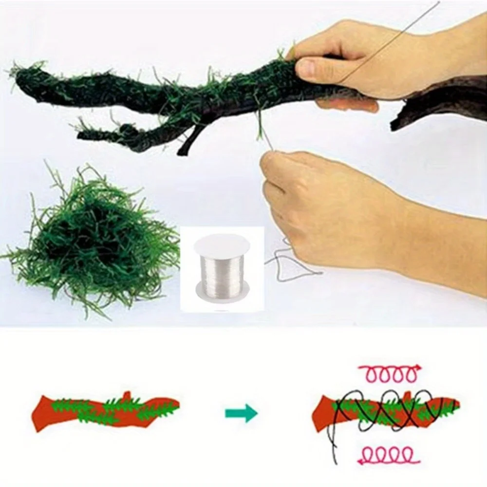 1Roll DIY Moss Line Binding Li - đánh giá và giá Planted Aquarium With Driftwood