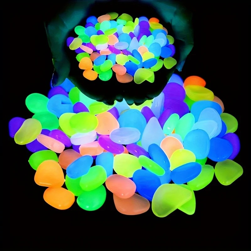 50-200pcs Glow in The Dark Peb - đánh giá và giá Planted Aquarium Equipment