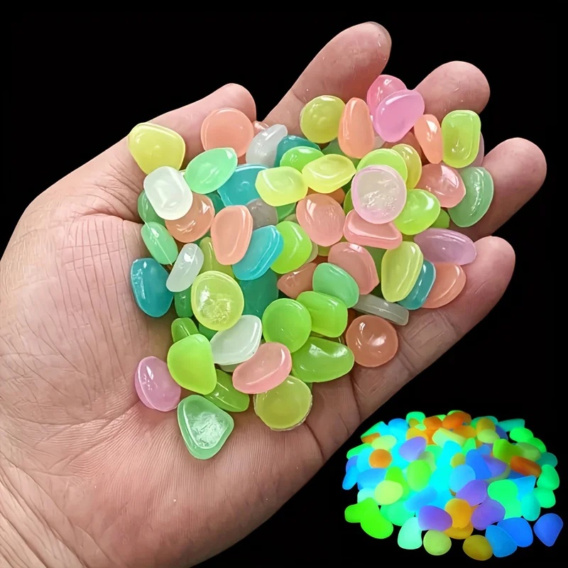 50-200pcs Glow in The Dark Peb - đánh giá và giá Planted Aquarium Equipment