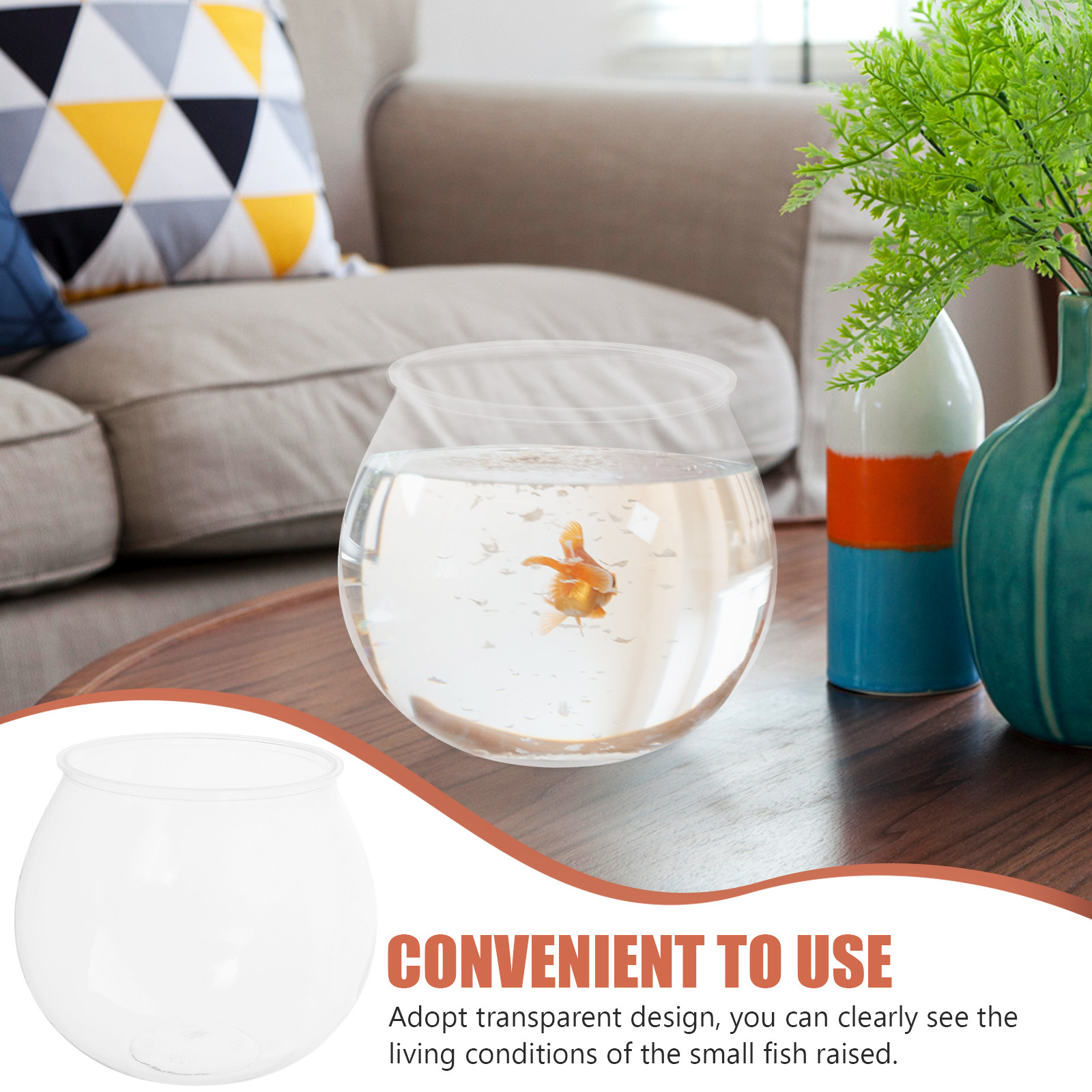 4Pcs Mini Plastic Fish Tank Cl - đánh giá và giá Planted Aquarium Bowl