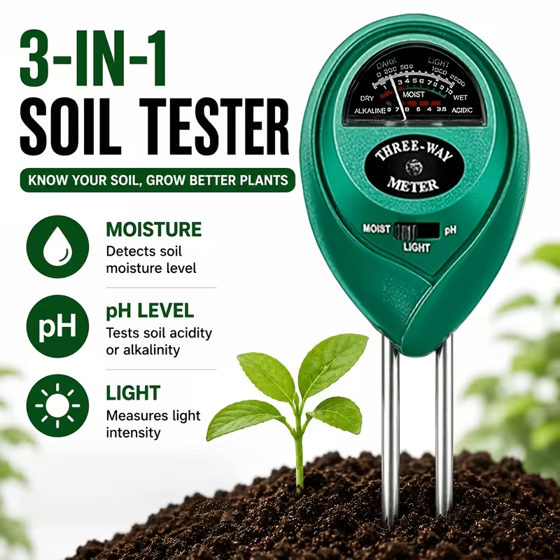 3-in-1 Soil Tester (Moisture,  - đánh giá và giá Tissue Culture Plant