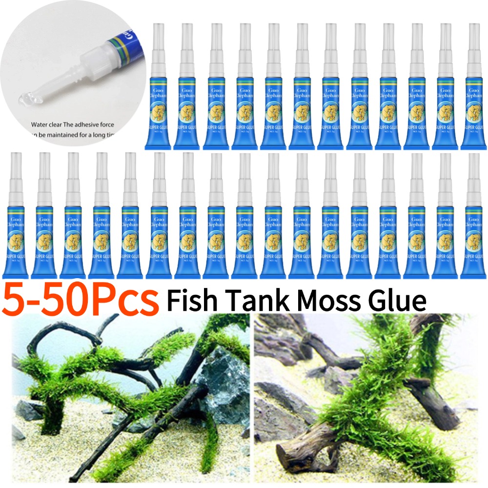 50-5Pcs Fish Tank Landscaping  - đánh giá và giá Aquarium Plant Glue Gel
