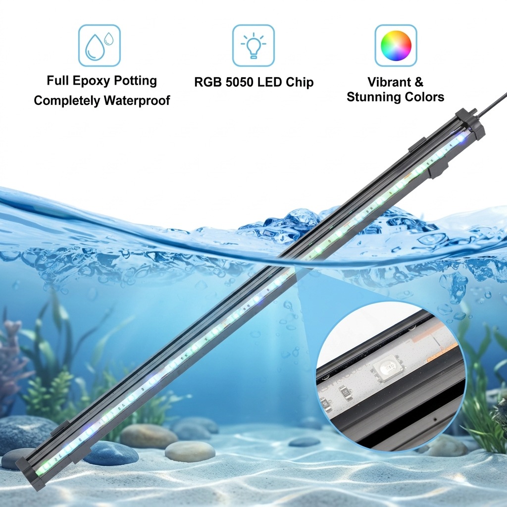 USB LED Aquarium Air Bubble Li - đánh giá và giá Aquarium Lily Pipe